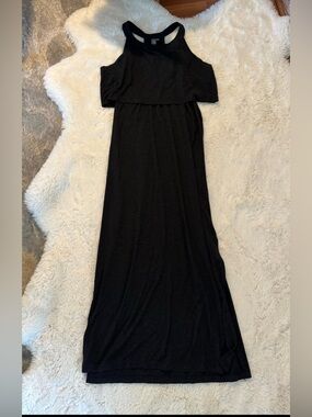 Sweaty Betty Black Sleeveless Maxi Dress